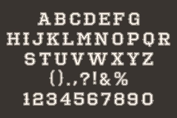 Cowboy Varsity Font font preview - 4