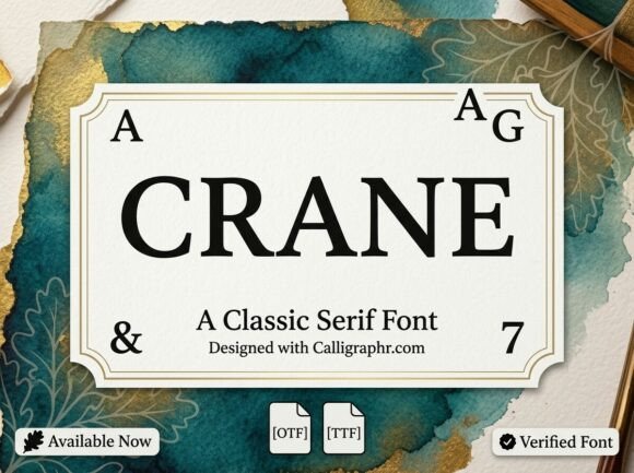 Crane Font - Preview 1
