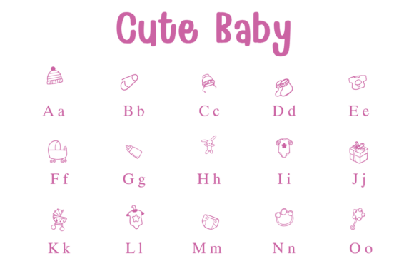 Cute Baby Font - Preview 1