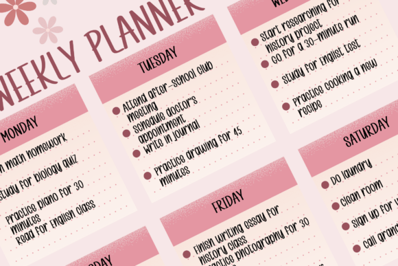 Daisy Calm Font PNG with transparent background - Preview 1