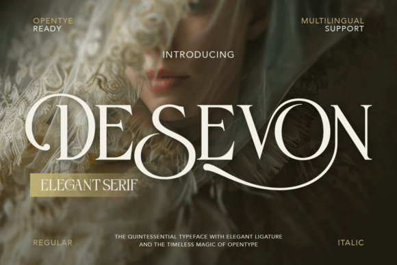 Desevon Serif Font By Burntilldead