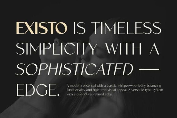 Existo Font PNG with transparent background - Preview 2