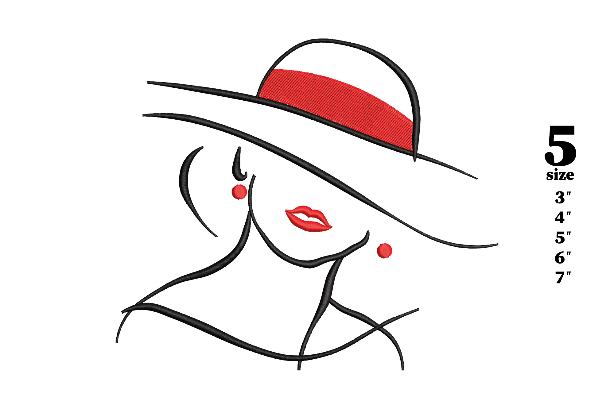 Face Lady in Hat