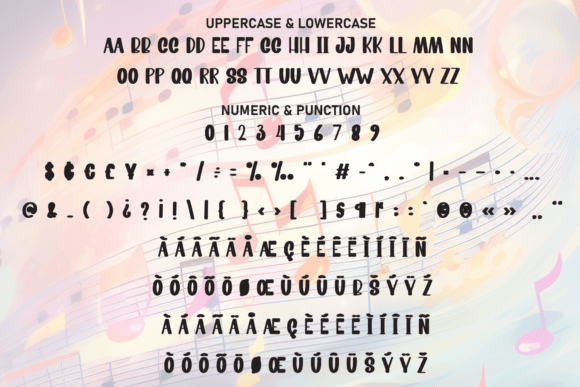 Fancy Music Font - Preview 6