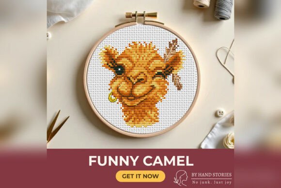 Funny Camel Cross Stitch Pattern PDF
