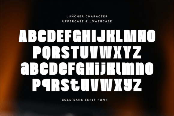 Luncher Font PNG with transparent background - Preview 1