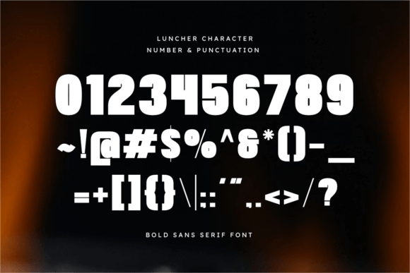 Luncher Font PNG with transparent background - Preview 2