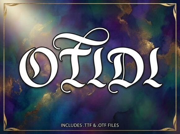 Otidi Font PNG with transparent background - Preview 1