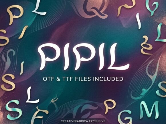 Pipil Font PNG with transparent background - Preview 3