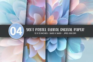 Soft Pastel Floral Digital Paper Graphic by Artify Hub Studio ...