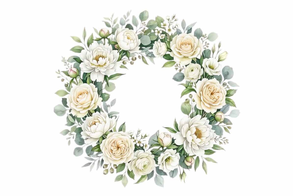Bridal Wreath Peonies Roses Wedding