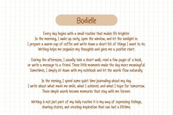 Bodielle Font - Preview 1