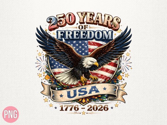 2 1776 2026 Freedom Png Designs & Graphics