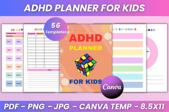 ADHD Planner for Kids Kdp Interior