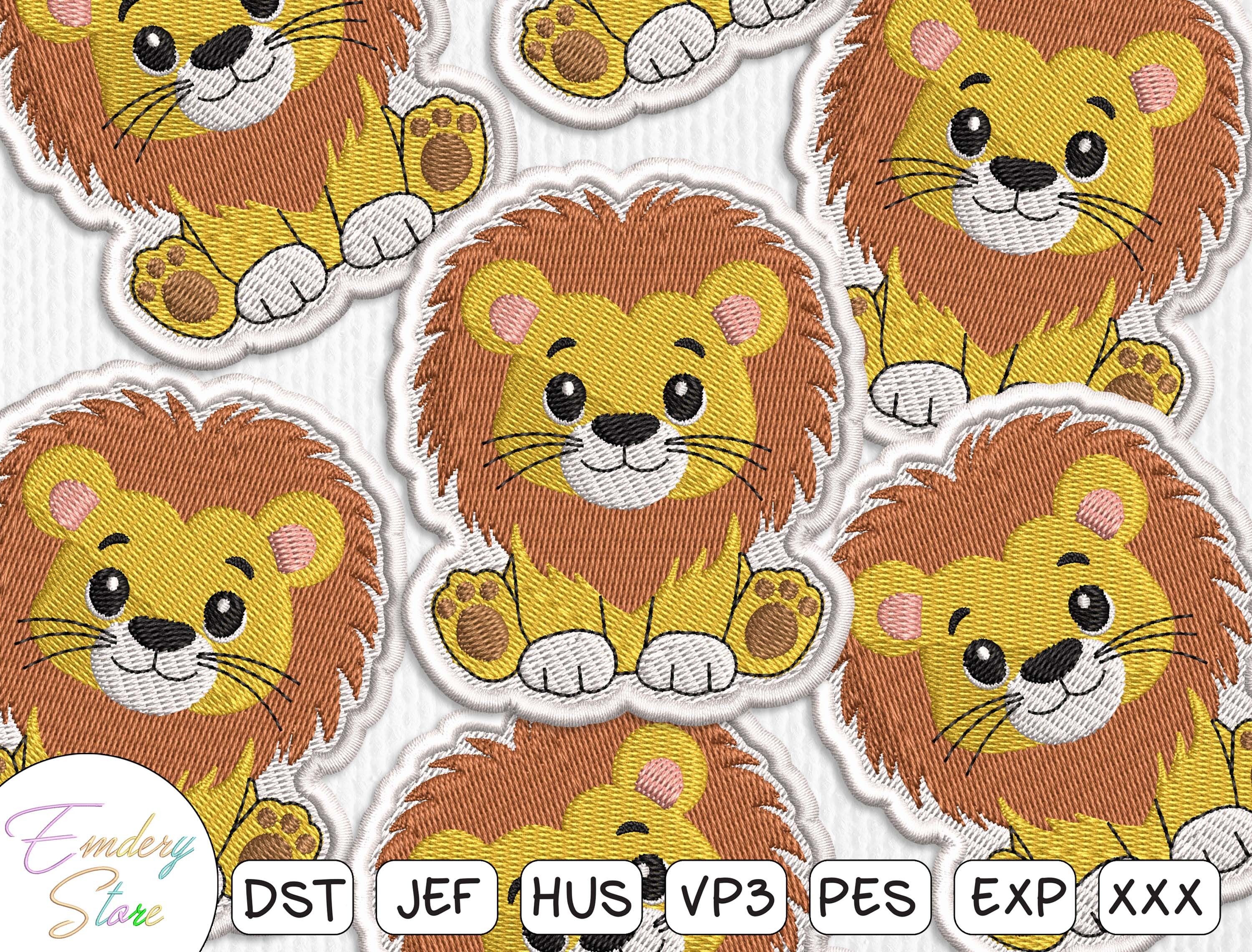 Baby Lion Patch Embroidery File