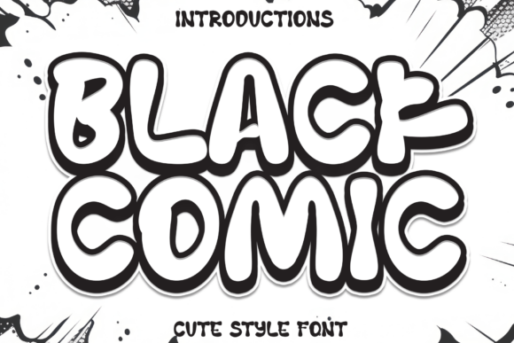 Black Comic Fontes de Exibição Fonte Por Roronoa zoro.S.P.D