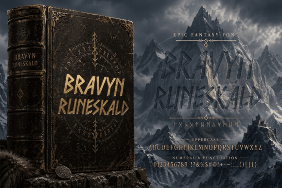 Bravyn Runeskald Font - Preview 5