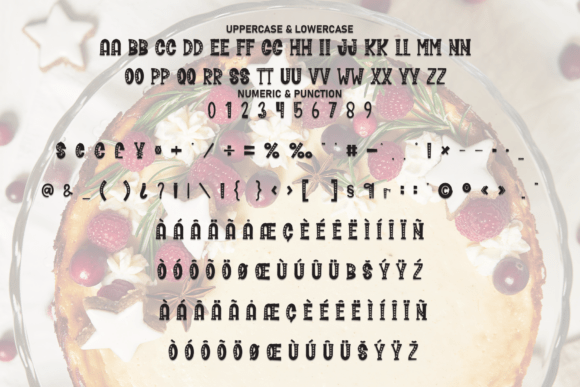 Christmas Cheesecake Font PNG with transparent background - Preview 6
