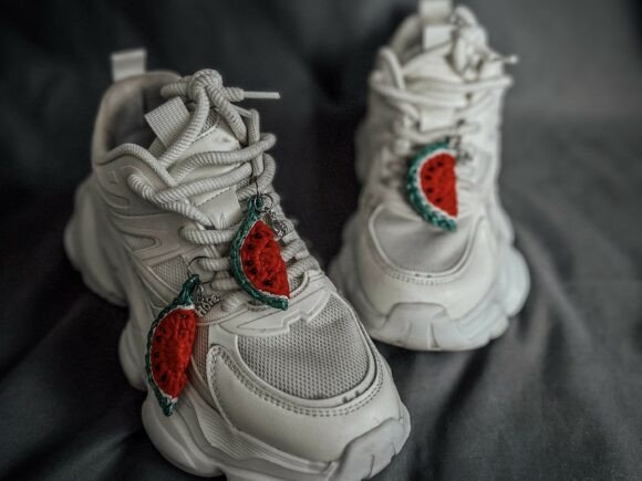 Crochet Pattern Watermelon Shoe Charm