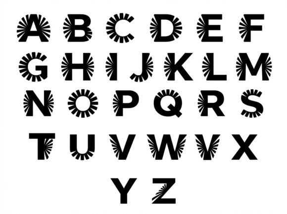 Cubic Font PNG with transparent background - Preview 2