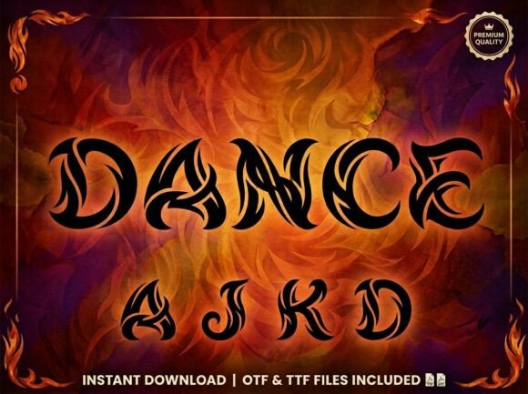 Dance Font - Preview 3