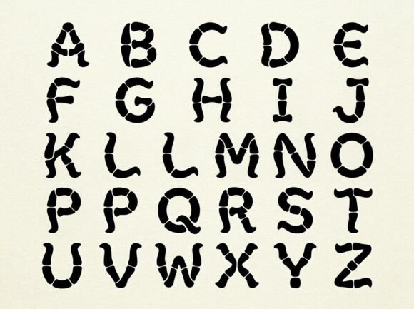 Dirty Font PNG with transparent background - Preview 1