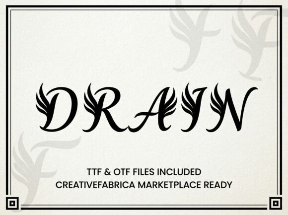 Drain Font - Preview 1