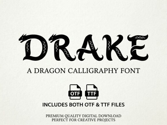 Drake Font - Preview 1