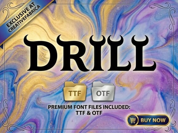 Drill Font - Preview 3