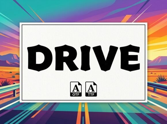 Drive Font - Preview 3