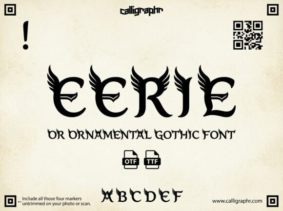 Eerie Font - Preview 1