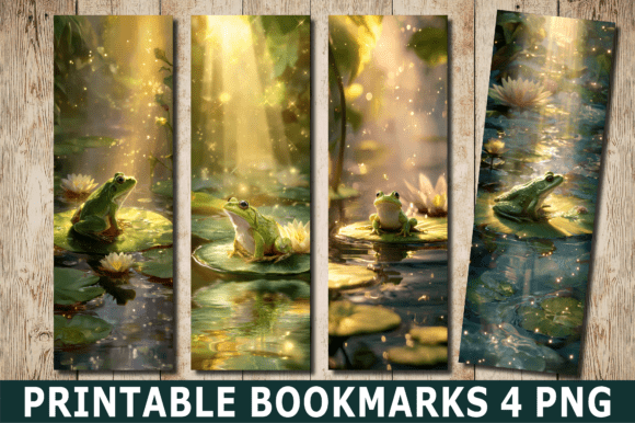 Enchanted Frog Lily Pond Glow Bookmark