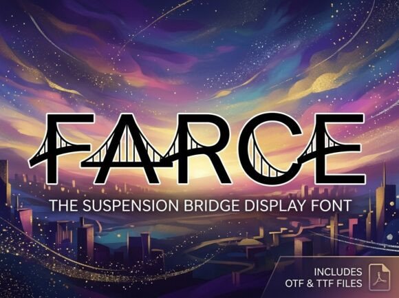 Farce Font PNG with transparent background - Preview 2