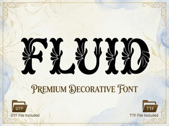 Fluid Font - Preview 1