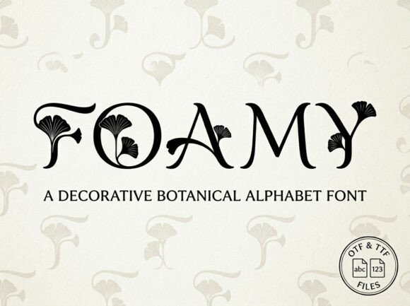 Foamy Font PNG with transparent background - Preview 1