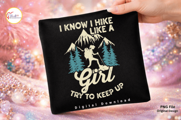 Funny Feminist Hiking Camping PNG