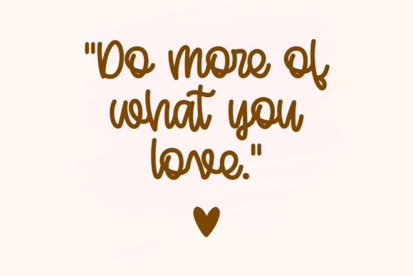 Heart Melt Font PNG with transparent background - Preview 4