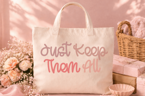 Heart Melt Font PNG with transparent background - Preview 6