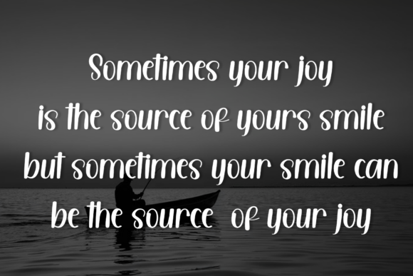 Just Smile Font PNG with transparent background - Preview 3
