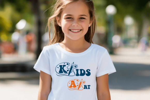 Kids Art Brush Font PNG with transparent background - Preview 1