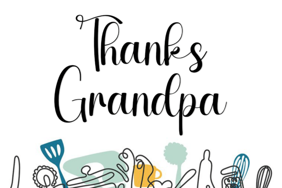Kitchen Quote Font PNG with transparent background - Preview 6