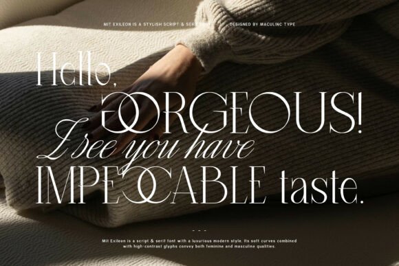 Mit Exileon Font PNG with transparent background - Preview 2