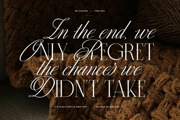 Mit Exileon Font PNG with transparent background - Preview 4