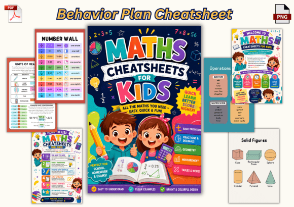 Maths Cheatsheets for Kids
