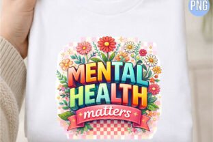Mental Health Matters Floral Brain PNG Graphic by Trendy Bee · Creative ...