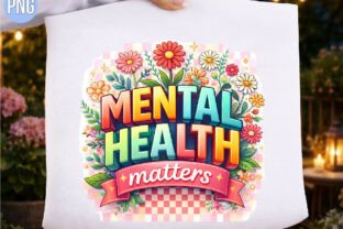 Mental Health Matters Floral Brain PNG Graphic by Trendy Bee · Creative ...
