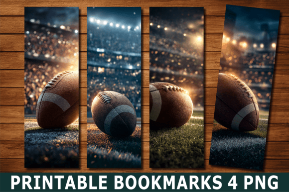 Night Stadium Football Game Day Bookmark