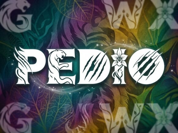 Pedio Font PNG with transparent background - Preview 1