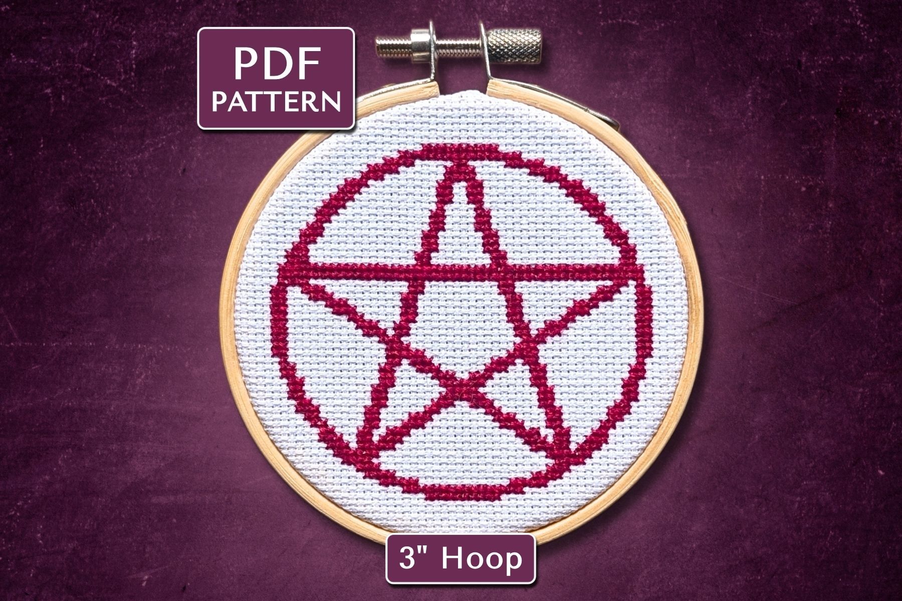 Pentacle Cross Stitch Pattern