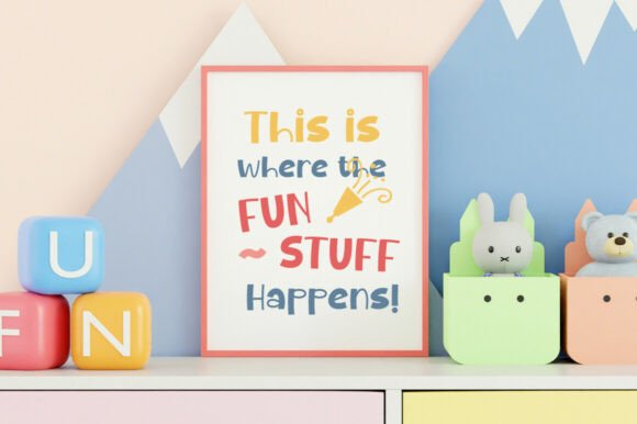 Planet Kids Font PNG with transparent background - Preview 5